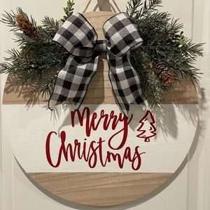 Christmas door sign